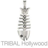 THE FISH Silver Friendship Pendant Front View