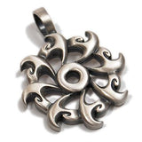 Bico Oceania Strength Wave Wheel Mens Necklace Pendant