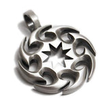 Sesa Free Spirit Wheel Mens Tribal Necklace Pendant by Bico
