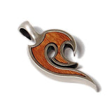LION MANE Pendant in Silver with Rosewood