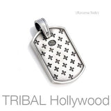 FIDERE Rosewood Cross Dogtag Necklace Pendant by BICO Australia Back Side