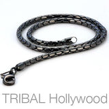 A PURE Mens All Black Gunmetal Chain | Tribal Hollywood