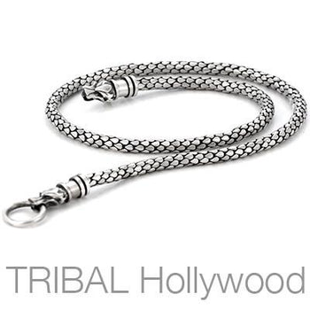DRACO WOLF'S CLAW Medium Width Silver Necklace Chain by Bico Australia | Tribal Hollywood