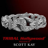 Large Silver Bracelet Sparta Guardian by Scott Kay