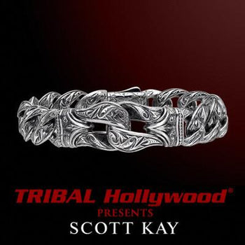 Guardian Link Sterling Silver Scott Kay Mens Bracelet