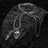 SKULL & SPARTA DAGGER UnKaged Scott Kay Mens Sterling Silver Necklace Style Shot
