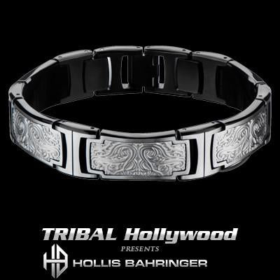 Hollis Bahringer Triumph Stainless Steel Mens Bracelet