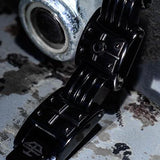 Hollis Bahringer Black Armor Mens Black Steel Bracelet Close-up 2