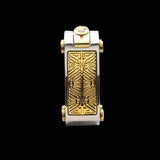 Hollis Bahringer Aurem Mens Gold IP Stainless Steel Ring Side View