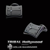 Hollis Bahringer Black Armor Black Stainless Steel Cufflinks