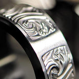 Hollis Bahringer Stainless Steel Triumph Mens Ring Close-up
