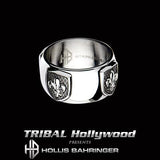 Hollis Bahringer French Quarter Fleur de Lis Steel Mens Ring