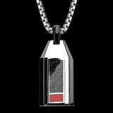 Hollis Bahringer Carbon Fiber Black Steel Mens Necklace 2