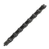 Bracelet for Men HONEYCOMB GUNMETAL and Black Steel Open View