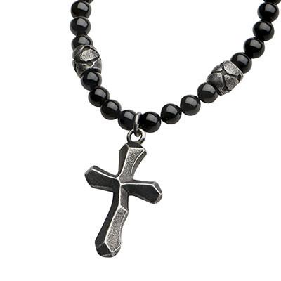 Magnetic Cross 2023”: High Quality Natural Hematite Stone Necklace, Cross  Pendant, Screw Clasp, Tube Bead Chain for Women and Men. – Corano Jewelry