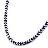 Blue Edge Natural and Blue Steel Mens Franco Link Chain Alt View