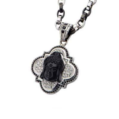 TIKCAUZ Buddha Necklace Black Obsidian Lucky Laughing Buddha Pendant  Necklace 18K Gold Plated Buddha Chain Buddah Necklace for Men Women Amulet  Jewelry Gifts for Moms | Amazon.com