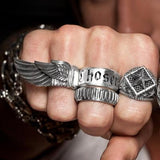 WING Mens Ring in Sterling Silver by King Baby