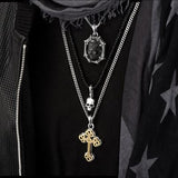 Skull on Cross Necklaces Lifestyle Image