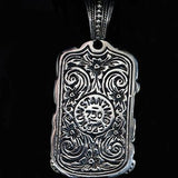 Konstantino Gold String Skull Guitar Silver Necklace Pendant Reverse Side