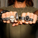 WING Mens Ring in Sterling Silver by King Baby