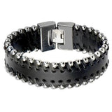 Tribal Hollywood Metal and Leather Bracelet Metal Meltdown