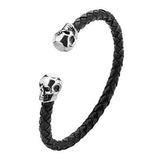 Tribal Hollywood Twin Skull Bracelet Metal Meltdown