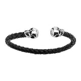 Tribal Hollywood Twin Skull Bracelet Metal Meltdown Alt View