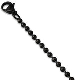 Tribal Hollywood Black Skull Dogtag With Ball Chain Metal Meltdown Chain Alone
