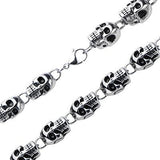Tribal Hollywood Skull Chaser Necklace Metal Meltdown