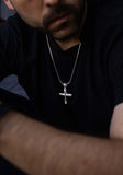 Konstantino PHIDIAS CROSS Sculpted Silver Bronze Mens Necklace Pendant