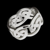 Infinite Celtic Knot Sterling Silver Mens Ring Alt View