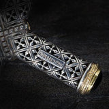Konstantino Confessional Cross Black Diamond Necklace Close-up
