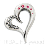 COONAWARRA OPEN HEART PENDANT with Swarovski Crystals | Tribal Hollywood